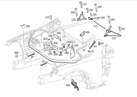 222-620-02-85 Mercedes-benz Genuine Strut