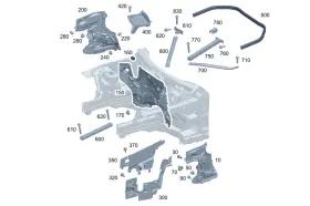 223-628-47-00 Mercedes-benz Genuine Strut
