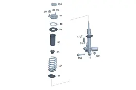 Mercedes-benz 232-323-00-00 Genuine Mercedes-benz Support Bushing
