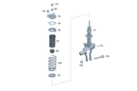 232-323-01-00 Mercedes-benz Genuine Support Bushing
