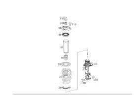 246-323-00-20-64 Mercedes-benz Genuine Support Bearing