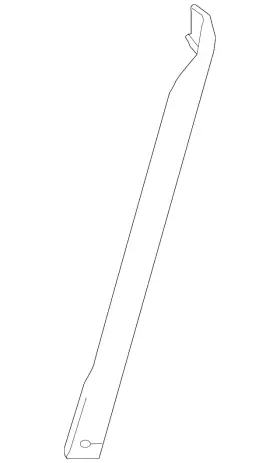 253-628-07-00 Mercedes-benz Genuine Rear Brace