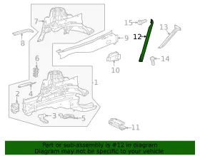 253-628-08-00 Mercedes-benz Genuine Rear Brace #2