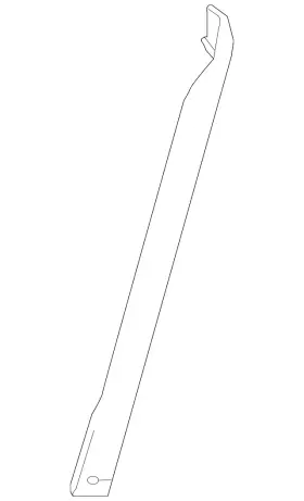 253-628-08-00 Mercedes-benz Genuine Rear Brace