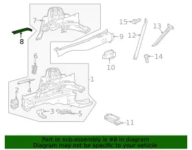 253-628-09-00 Mercedes-benz Genuine Suspension Strut Brace #2