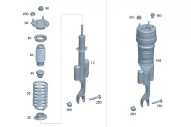 290-321-26-00 Mercedes-benz Genuine Stop Buffer Sh Abs