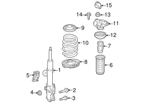 447-321-00-83 Mercedes-benz Genuine Strut Bearing #2
