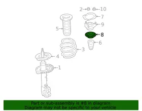 4060a418 Mitsubishi Genuine Strut Bearing #2