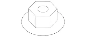 Mf925636 Mitsubishi Genuine Top Nut