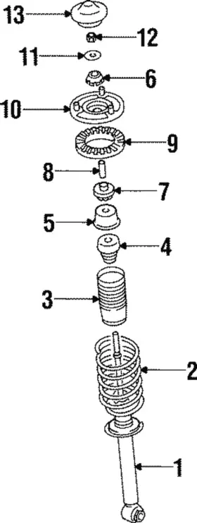 Mr102959 Mitsubishi Genuine Strut Mount