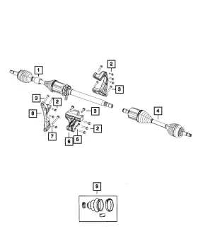 06104220aa Mopar Genuine Hex Flange Head Bolt 6104220aa