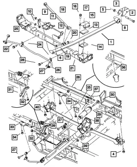 06501247 Mopar Genuine Nut Shock Absorber Lower Mounting 6501247