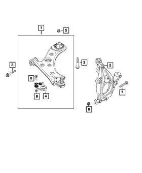 06511467aa Mopar Genuine Hex Flange Nut 6511467aa