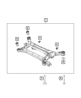 06511581aa Mopar Genuine Hex Flange Head Bolt 6511581aa