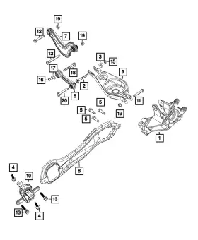 06512062aa Mopar Genuine Hex Flange Head Bolt