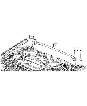 68058969ab Mopar Genuine Shock Tower Brace