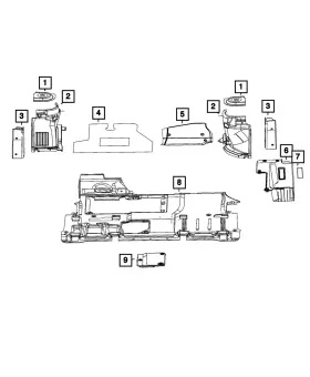 68134653aa Mopar Genuine Side Trim Panel Right