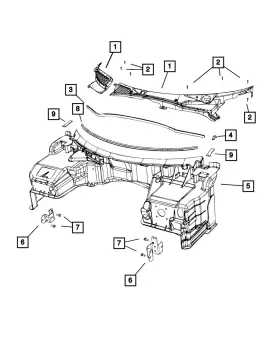 68141076ac Mopar Genuine Engine Box Reinforcement Brace