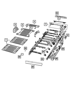 68167209ac Mopar Genuine Shock Upper Mount