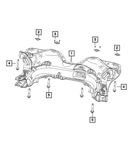 68265365aa Mopar Genuine Hex Flange Head Bolt