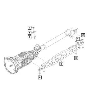 68333399aa Mopar Genuine Engine Box Reinforcement Brace
