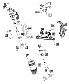 68365922ab Mopar Genuine Spring Seat Isolator