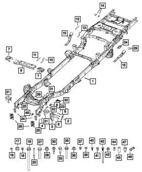 68456208aa Mopar Genuine Fender Bracket Right