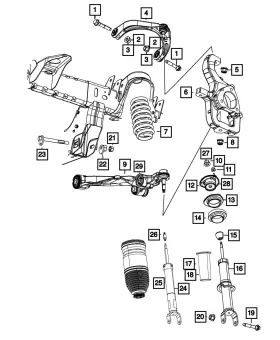 68462300ad Mopar Genuine Strut Mount Upper