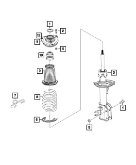 68565944aa Mopar Genuine Strut Mount