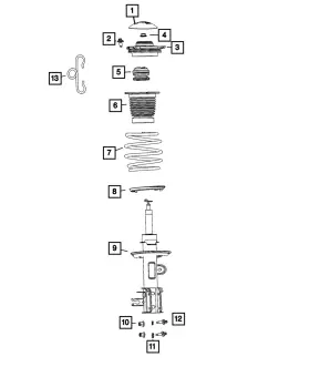68610047aa Mopar Genuine Hex Flange Head Bolt And Washer