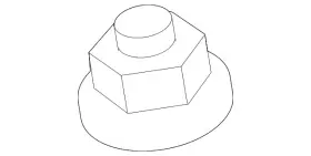 01223-0004u Nissan Genuine Top Nut