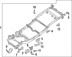 50410-9bt0a Nissan Genuine Mount Bracket 50410-9bt0a Nissan Genuine Mount Bracket