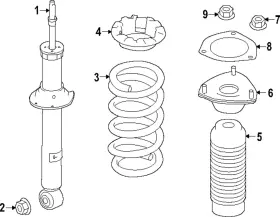 54320-1ea1b Nissan Genuine Strut Mount