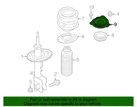54320-3ja0a Nissan Genuine Strut Mount #2