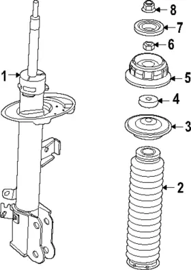 54320-7lf0b Nissan Genuine Insulator