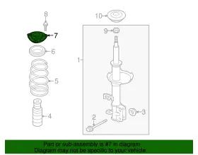 54321-az60b Nissan Genuine Strut Mount #2