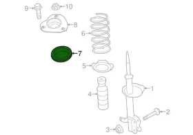 54325-3ta0a Nissan Lot Of 2 Genuine Strut Bearing #2