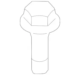 54459-jp02b Nissan Genuine Cowl Panel Bolt