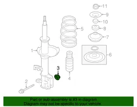 54588-1ha0c Nissan Genuine Strut Nut #2
