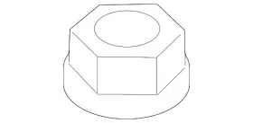 54588-jp00d Nissan Genuine Top Nut