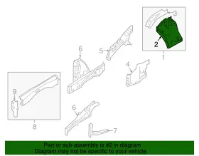 F4140-3jama Nissan Genuine Strut Tower #2