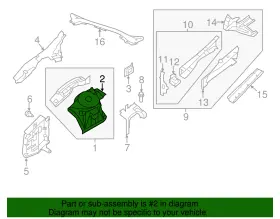 F4141-3tamd Nissan Genuine Apron Panel #2