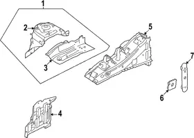 F4141-6sama Nissan Genuine Strut Tower