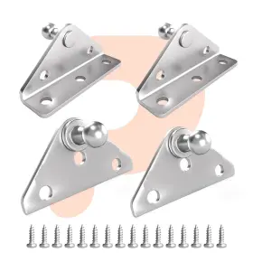Pjt014 Pamagoo 10mm Ball Stud Mounting Brackets For Gas Spring Strut Standard Silver