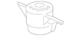 95b-513-353-a Porsche Genuine Shock Mount