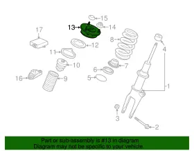 970-343-017-06 Porsche Genuine Strut Mount #2