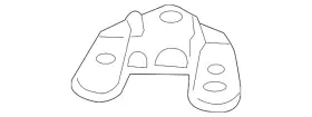 991-331-329-80 Porsche Genuine 2014-2019 911 - Mount
