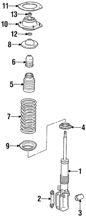 993-341-511-01 Porsche Genuine Upper Mount Gasket
