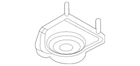 9p1-513-353 Porsche Genuine Shock Mount