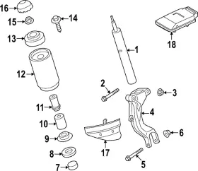 Pab-412-377-00 Porsche Genuine Upper Mount
